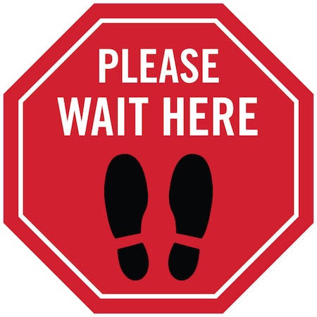 Please Wait Here W/ Feet, 8496